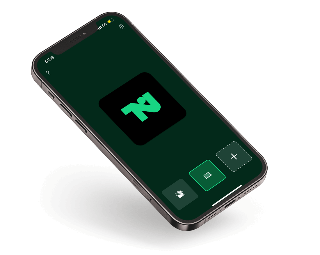 Dumphone iOS app interface